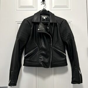 Bar 111 faux leather moto jacket